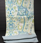 Pottery Barn Floral Paisley 18 x 108” Table Runner Blue Green Yellow Cotton