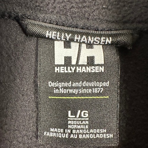 Helly Hansen Vest Fleece Men Large Black Full Zip Sleeveless Pocket Logo Outdoor - Picture 3 of 6