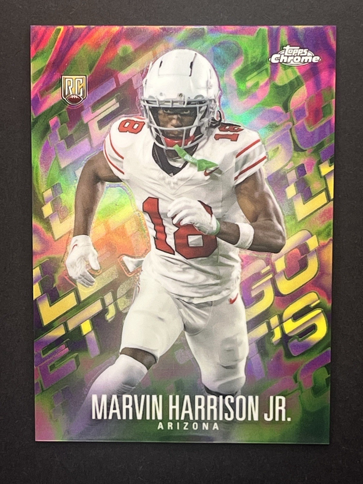 2024 Topps Chrome Marvin Harrison Jr. Let's Go Case Hit SSP Rookie RC #LG-11 NFL