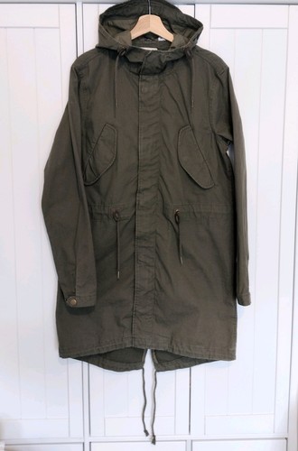 Men's Light Parker Coat Medium-large Olive - Picture 2 of 12
