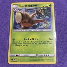 Pokemon Alolan Exeggutor Cosmo Holo Rare Card 2a/131 Light Played Condition