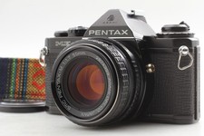 Near MINT Pentax ME Black 35mm SLR Film Camera SMC-M 50mm F1.7 Lens from JAPAN