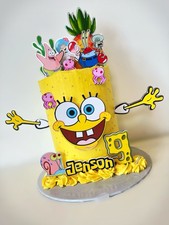SPONGEBOB SquarePants Cake Topper Bundle Kids Birthday Party Personalised