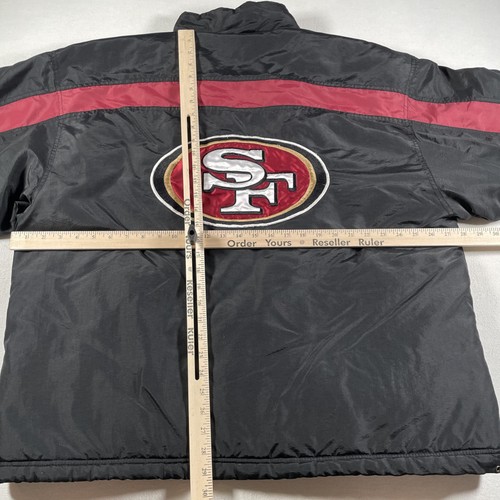 Vintage San Francisco 49ers Jacket Mens XL Black NFL Football Logo Athletic 90s - Picture 11 of 14