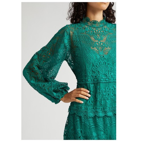 Farm Rio Long Sleeve Guipure Lace Maxi Dress Size XL - Picture 6 of 18
