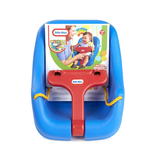 Columpio Little Tikes 2 en 1 cómodo y seguro, columpio trasero alto, azul - Imagen 7 de 7