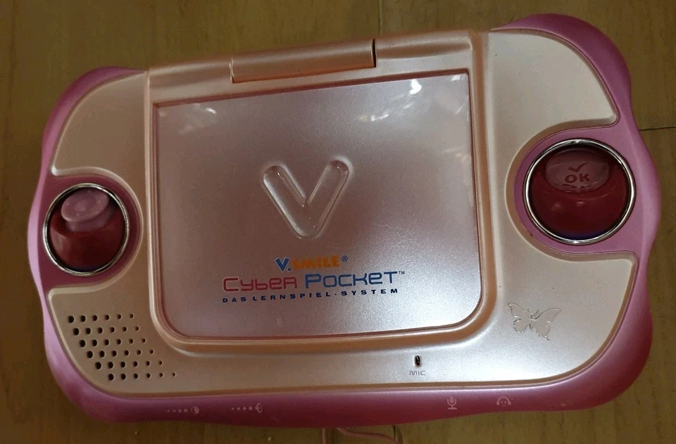Vtech V.smile Cyber Pocket -Rosa Mit 6Spiele und Tasche wie Bildern 6 spiele