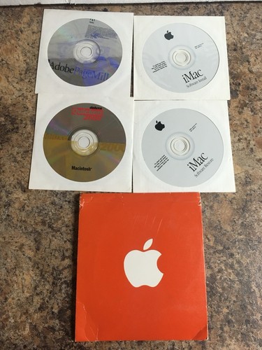 A apple iMac Macintosh 2000 Software 9.0 Bundle 4 Discs