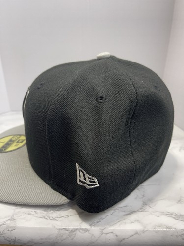 NWT San Antonio Spurs New Era Hat Cap Mens 7 Fitted Black Gray NBA 59Fifty - Picture 5 of 7