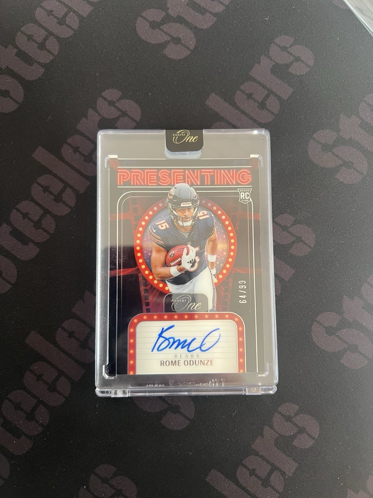 2024 Panini One Rome Odunze RC Presenting On Card Auto /99  Chicago Bears 🔥