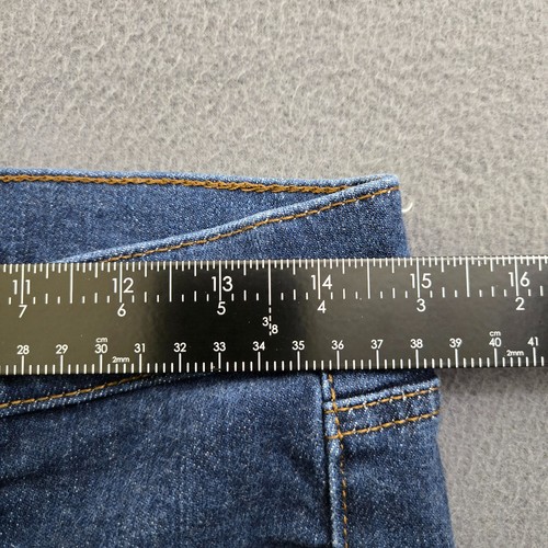Ann Taylor Jeans Women 8P Blue High Rise Straight Leg Denim Stretch Casual Pants - Picture 12 of 12