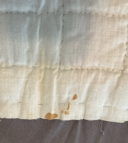 Vintage Handarbeit Puppenbett Bettwäsche Patchwork Quilt unvollendet HINWEISE LESEN - Bild 7 von 13
