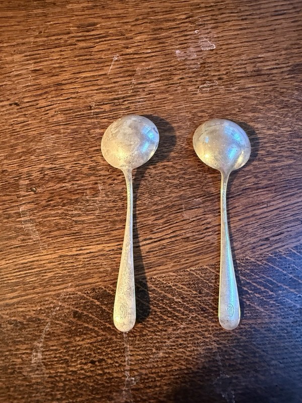 Two Small Sterling Spoons. Kirk And Sons