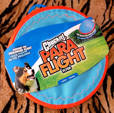 Chuck it Dog Para Flight Flyer Frisbee sz large ea.
