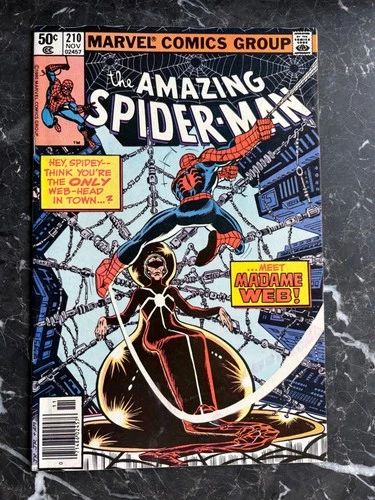 The Amazing Spider-Man #210 (1980) 1st APP Madame Web FN+ 6.5