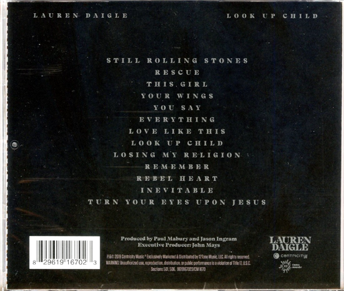 Lauren Daigle - Look Up Child CD (2019, Centricity) SEALED, NEW - Free Shipping - Picture 2 of 2
