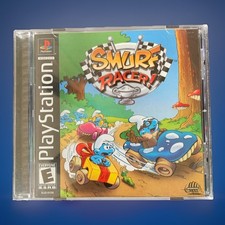 Smurf Racer (Sony PlayStation 1, 2001) PS1 Black Label Complete With Manual CIB