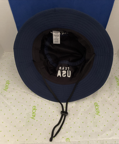 Team USA Olympic Team Delta Official Airline Adjustable Blue Bucket Hat L/XL - Picture 7 of 10