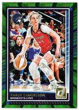 KARLIE SAMUELSON 2025 Panini Donruss WNBA #50 Minnesota Lynx GREEN LASER!