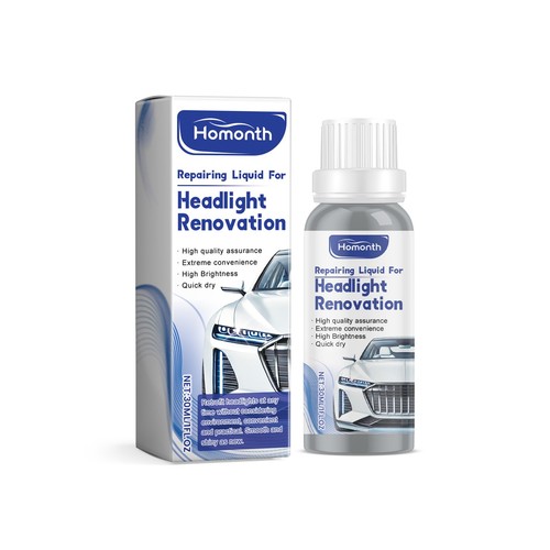 Homonth Car Headlight Repair Fluid Headlight Care Dust Removal Brightening - Foto 1 di 6