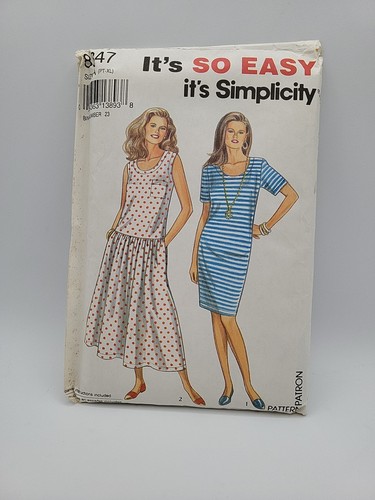 Vestido Simplicity Misses sin cortar patrón 8347 talla A (PT-XL) - Imagen 1 de 5