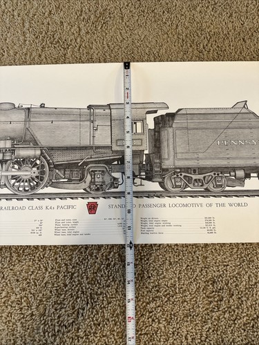 Steam Locomotive Train Print B&W 1974 Hall Of Steam PRR K.4.s Pennsylvania RR - Picture 13 of 22
