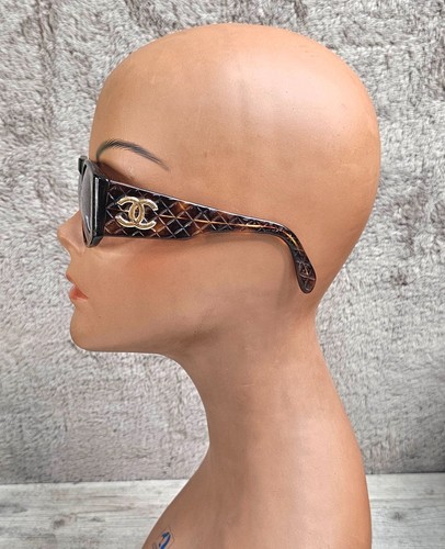 Chanel Sunglasses 01450 91235 Women's Brown 450373 Scuffed frame Scratched Lens - Picture 12 of 14