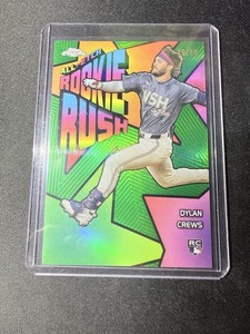 2025 Topps Chrome Dylan Crews All Etch Rookie Rush Green /99