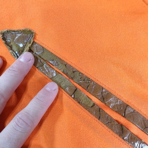 Vintage Woolrich Daunenjacke Herren Medium Blaze Orange Jagd 60er 60s Mantel - Bild 9 von 21