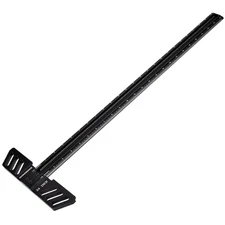 Woodworking T-Square 24 Inch Aluminum Alloy T Square Ruler 1/32" Hole Scrbing Gu