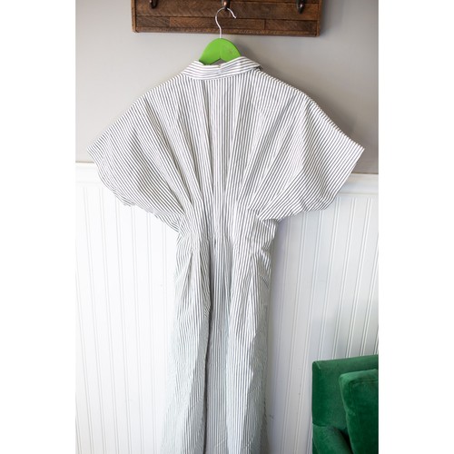 Abito camicia Anthropologie The Tobie plissettato con bottoni davanti di Exquise XL - Foto 4 di 6