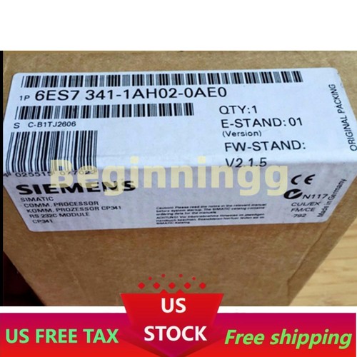 New Siemens 6ES7341-1AH02-0AE0 6ES73411AH020AE0 SIMATIC S7-300, CP 341 - Picture 1 of 3
