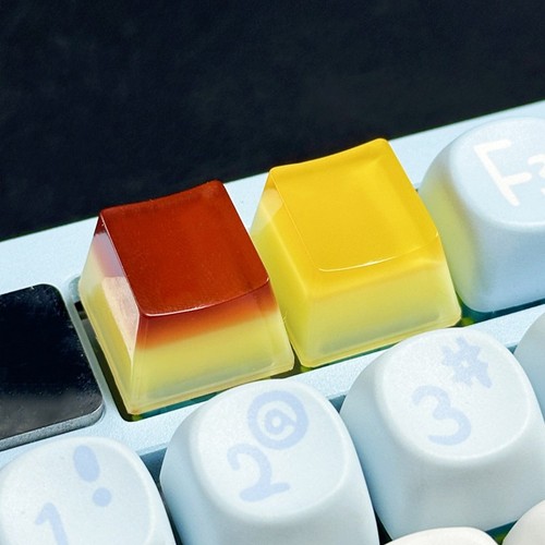 Jelly Pudding Key Cap Personnalisé Cross Shaft Clavier Mécanique Key Cap Cadeaux - Photo 6/11