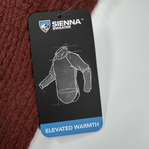 KUHL Sienna Cowl Neck Waffle Knit Pullover Sweater Womens Small Brown Cozy - Picture 12 of 16