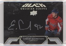 2018-19 SPx UD Black Obsidian Scripts Evgeny Kuznetsov #OS-EK Auto 0rh3