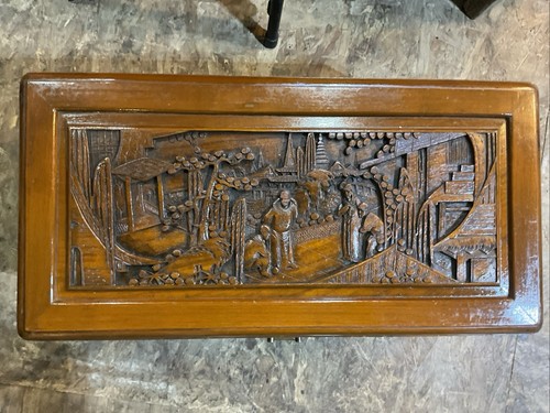 Vintage Hand-carved Camphor Chest - Picture 2 of 9