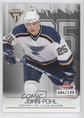2003 Pacific Private Stock Titanium Hobby Jersey Number John Pohl Rookie RC 1r5