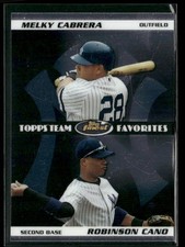 2008 Finest Melky Cabrera Robinson Cano #DTF-CC Favorites Dual Yankees