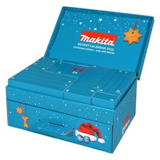Makita Adventskalender Herren 2025 Werkzeug Weihnachtskalender 77-teilig
