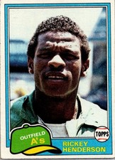 1981 Topps #261 Rickey Henderson