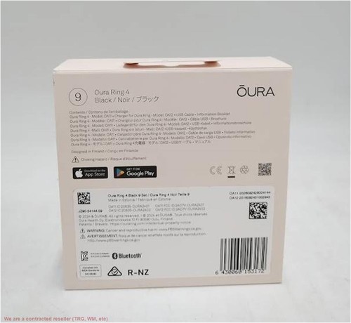 Oura Ring 4 Black - Size 9 **BRAND NEW, OPEN BOX** - Picture 2 of 3