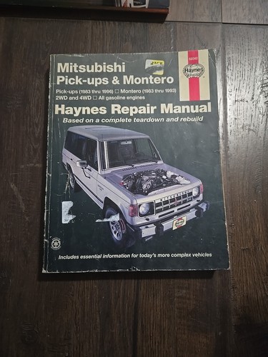 HAYNES Mitsubishi Pick-ups & Montero 1983-1996 Gasoline Repair Manual 68040 - Picture 1 of 2