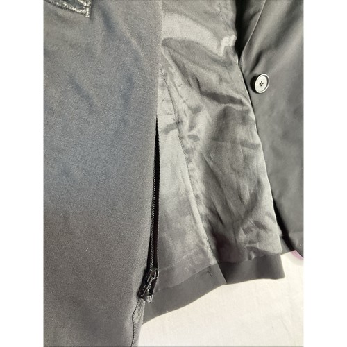 Veronica Beard Classic Lux Stretch Schurwollmischung Dickey Blazer Schwarz Größe 0 - Bild 7 von 9