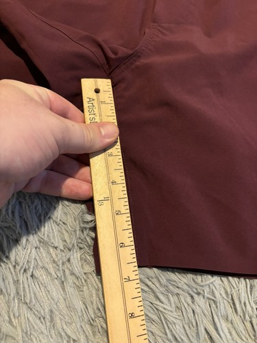 Zehntausend Intervall Shorts Herren Medium rot schwarz gefüttert sportlich Laufen Fitnessstudio - Bild 6 von 10