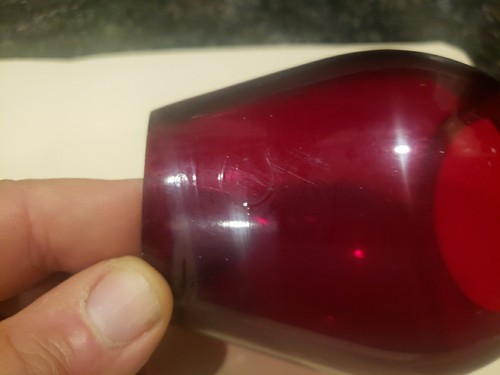 NYC Lines Lantern Globe Cast Red Vesta. - Picture 4 of 9