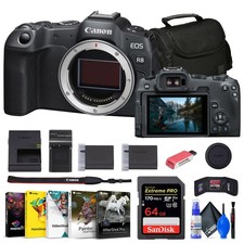 Canon EOS R8 Mirrorless Camera + 64GB Card + Bag + Charger + More