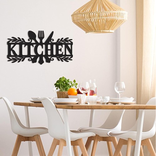 Küchenschild, Esszimmer Wanddeko rustikal Metall Küchendeko Schild, Küchenwort - Bild 3 von 7
