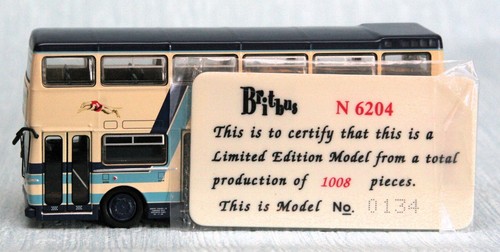 BRITBUS N 6204 1:76 SCANIA METROPOLITAN DOUBLE DECK BUS GO WHIPPET BOXED - Picture 8 of 14