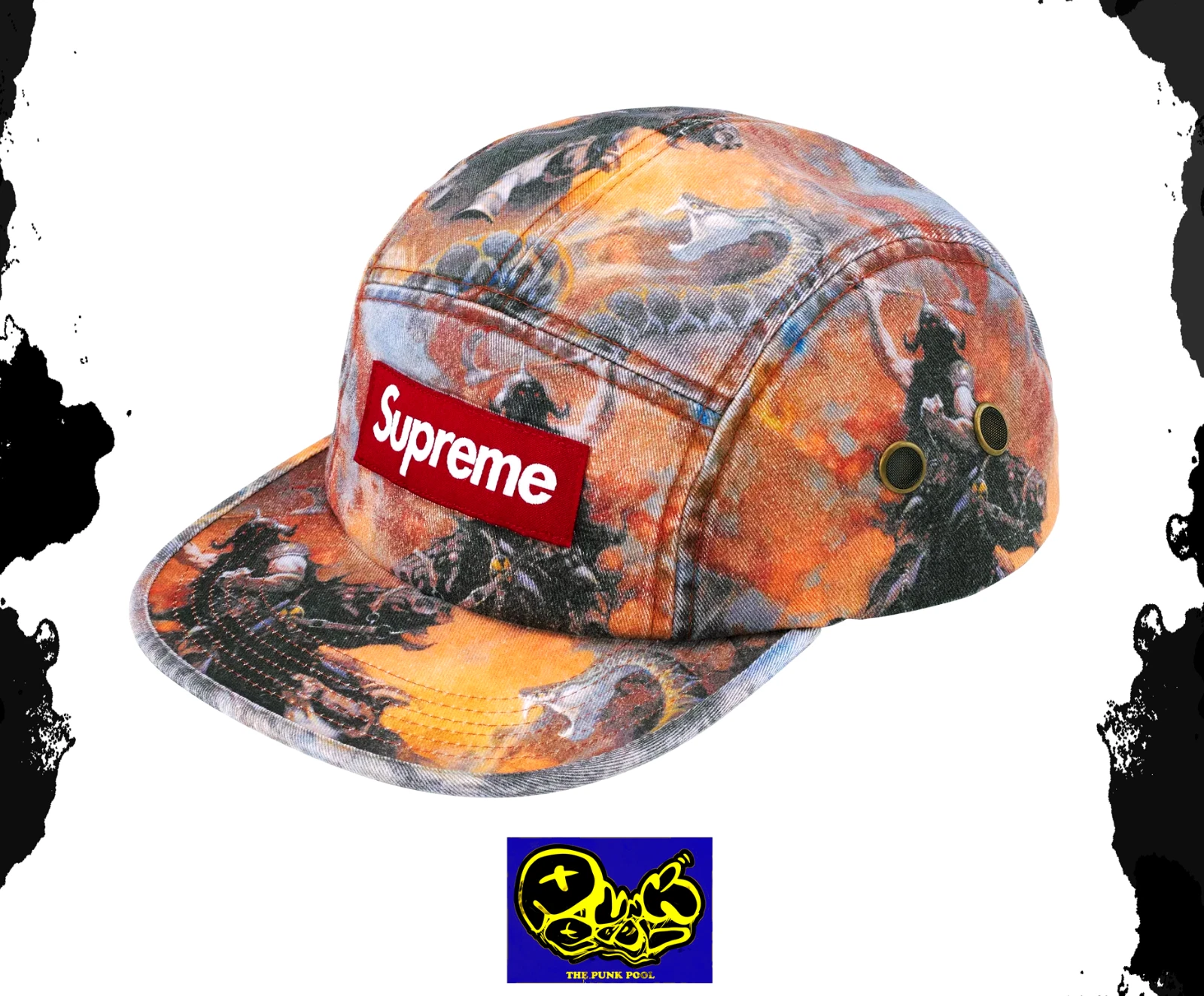 Casquette de camp Supreme Frank Frazetta orange FW24 Supreme 2024 neuve