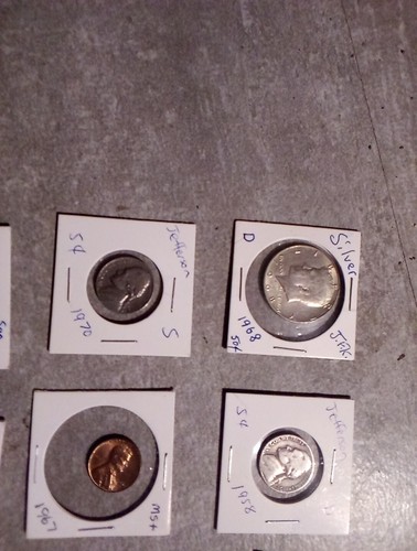 Junk Drawer Silver Vintage Plus One Surprise Coin Lot 14 - Picture 4 of 16